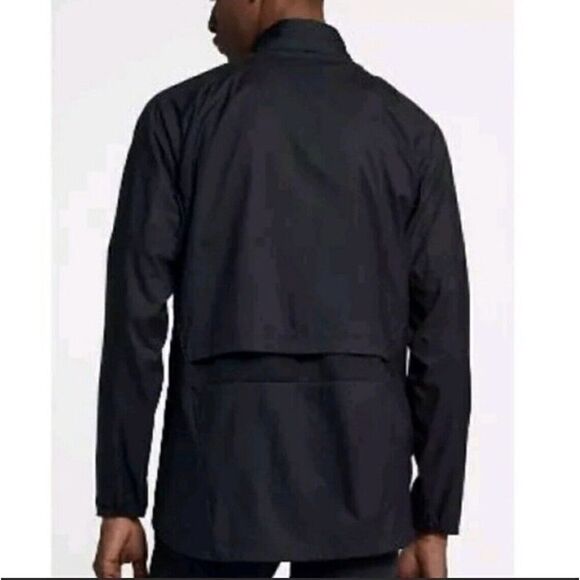 NIKE Mens Run Division Snap-Front Lightweight Jacket NEW $160 Nylon Black Sz L - Picture 2 of 16